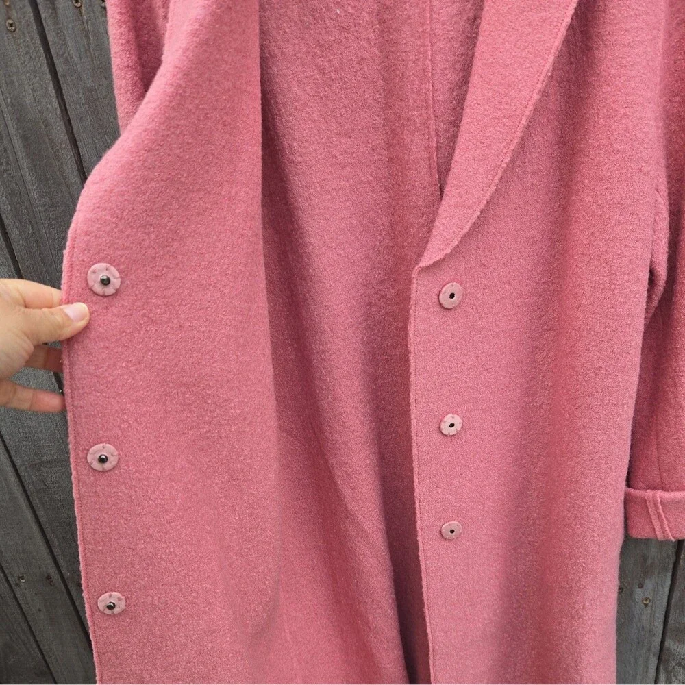 Boden Sally Pink Wool Blend Coat Size 10R - Picture 5 of 10